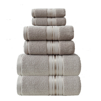 Set 6 pezzi asciugamano in cotone