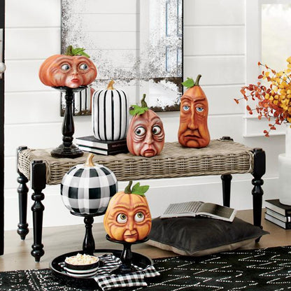 Set 6 Zucche Decorative Halloween