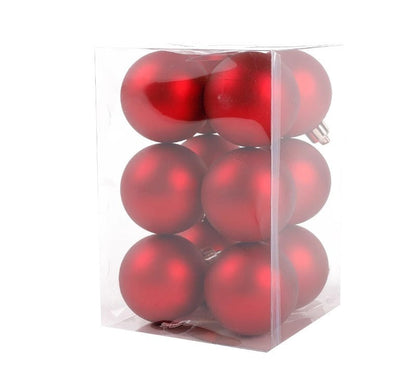 Decorazioni Natalizie-Sfere Rosse per Albero di Natale