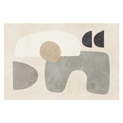 Tappeto a pelo corto stile astratto